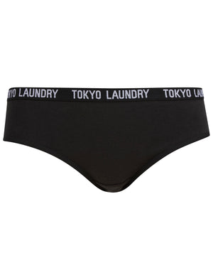 Ada (3 Pack) Cotton Assorted Briefs in Light Grey Marl / Bright White / Jet Black - Tokyo Laundry