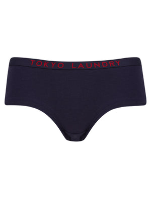 Polly (3 Pack) Assorted Hipster Briefs in Misty Rose / Toreador / Eclipse Blue - Tokyo Laundry
