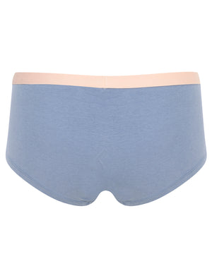 Dot (5 Pack) Assorted Hipster Briefs in Flint Stone / Light Grey Marl / Celestial Blue / Evening Sand - Tokyo Laundry