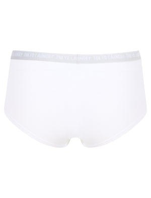 Lucy (5 Pack) Assorted Hipster Briefs in Jet Black / Light Grey Marl / Evening Sand / Bright White / Hushed Violet - Tokyo Laundry