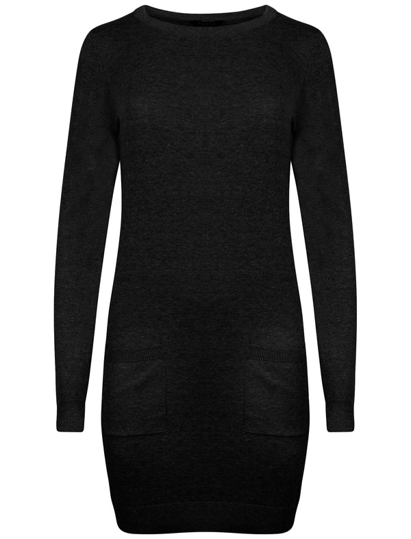 Amara Reya Laura black jumper dress