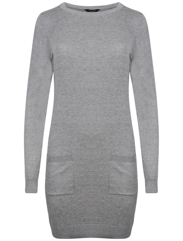 Amara Reya Laura grey jumper dress