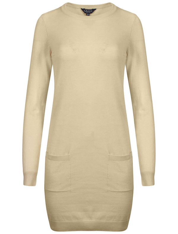 Amara Reya Laura Oat Grey Marl Jumper Dress