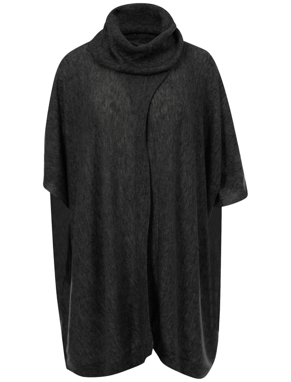 Amara Reya Charli dark grey poncho