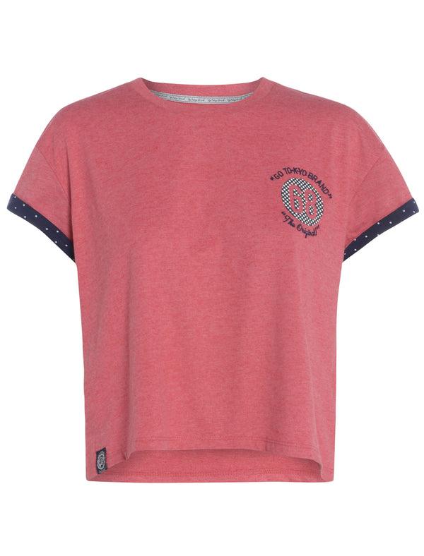Tokyo Laundry Joy red Crew Neck T-Shirt