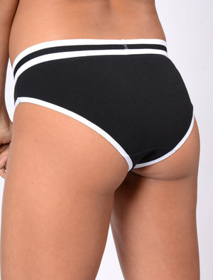 Eve (3 Pack) Assorted Briefs In Optic White / Light Grey Marl / Black - Tokyo Laundry