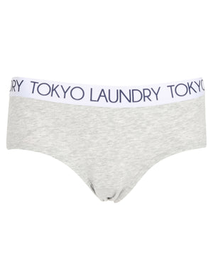Rosie (5 Pack) Assorted Briefs In Pink Nectar / Peacoat Blue / Light Grey Marl - Tokyo Laundry