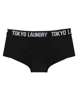 Ariana (3 Pack) Assorted Print Short Briefs In Ivory / Black - Tokyo Laundry