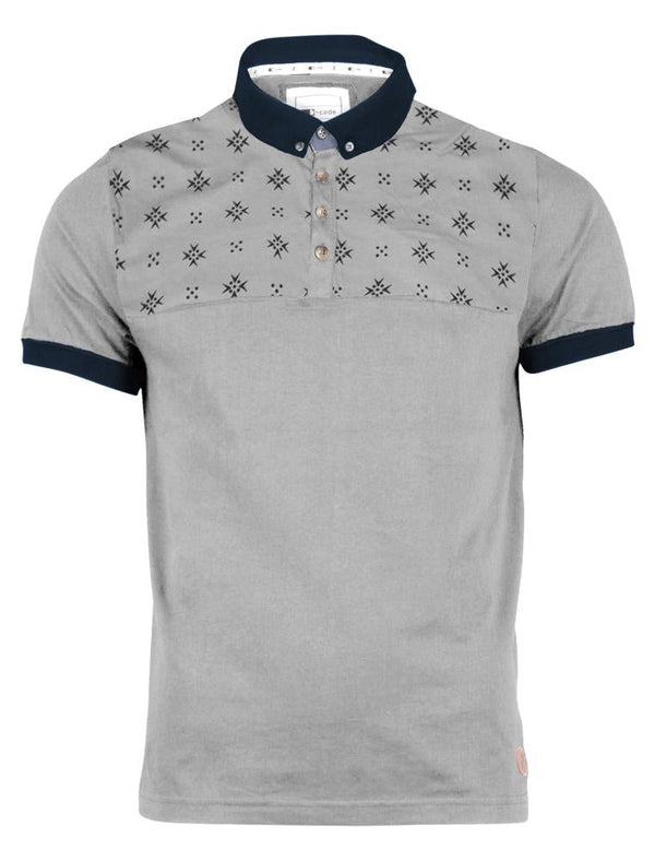 Mens D-code Filter Polo Shirt in LT Grey Marl