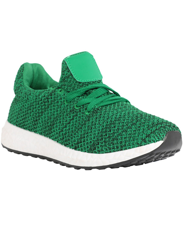 Womens Kaye Lace Up Fashion Trainers in Atrovrens Green