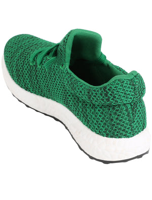 Womens Kaye Lace Up Fashion Trainers in Atrovrens Green