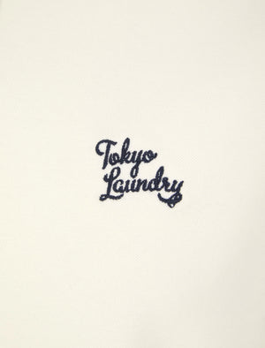 Marahau 2 Signature Cotton Pique Polo Shirt In Snow White - Tokyo Laundry