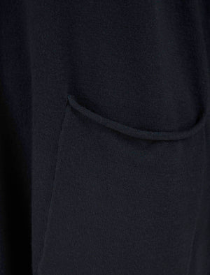 Ninette 2 Pc Jersey Knit Top / Pants Lounge Set in Navy - Amara Reya