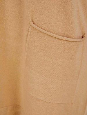 Ninette 2 Pc Jersey Knit Top / Pants Lounge Set in Nougat Nut - Amara Reya