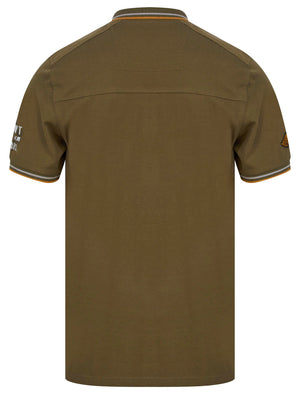 Ambush Cotton Jersey Polo Shirt With Chest Pocket In Grape Leaf - Dissident