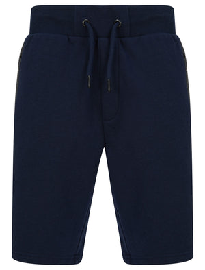 Araki 2 Brushback Fleece Jogger Shorts with Zip Pockets in Sky Captain Navy  - Dissident