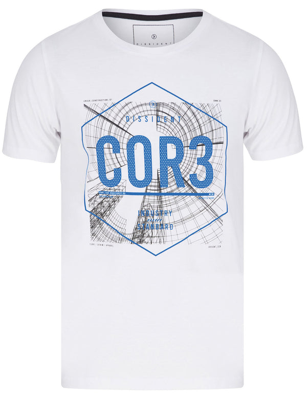 Hexx Motif Cotton Jersey T-Shirt In Optic White - Dissident
