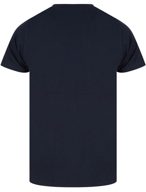 Hexx Motif Cotton Jersey T-Shirt In Sky Captain Navy - Dissident