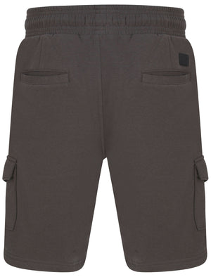 Aidan Brushback Fleece Cargo Jogger Shorts in Asphalt Grey  - Dissident