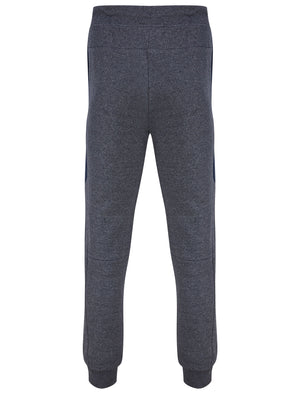 Perrins Grindle Brushback Fleece Cuffed Joggers in Navy - Dissident