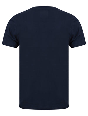 Pitch Crew Neck Cotton T-Shirt in True Navy - Kensington Eastside