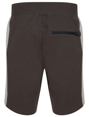 Thurlow Cotton Blend Jogger Shorts With Rear Zip Pocket in Asphalt Grey  - Dissident