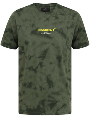 Antos Motif Tie Dye Cotton Jersey T-Shirt In Thyme - Dissident
