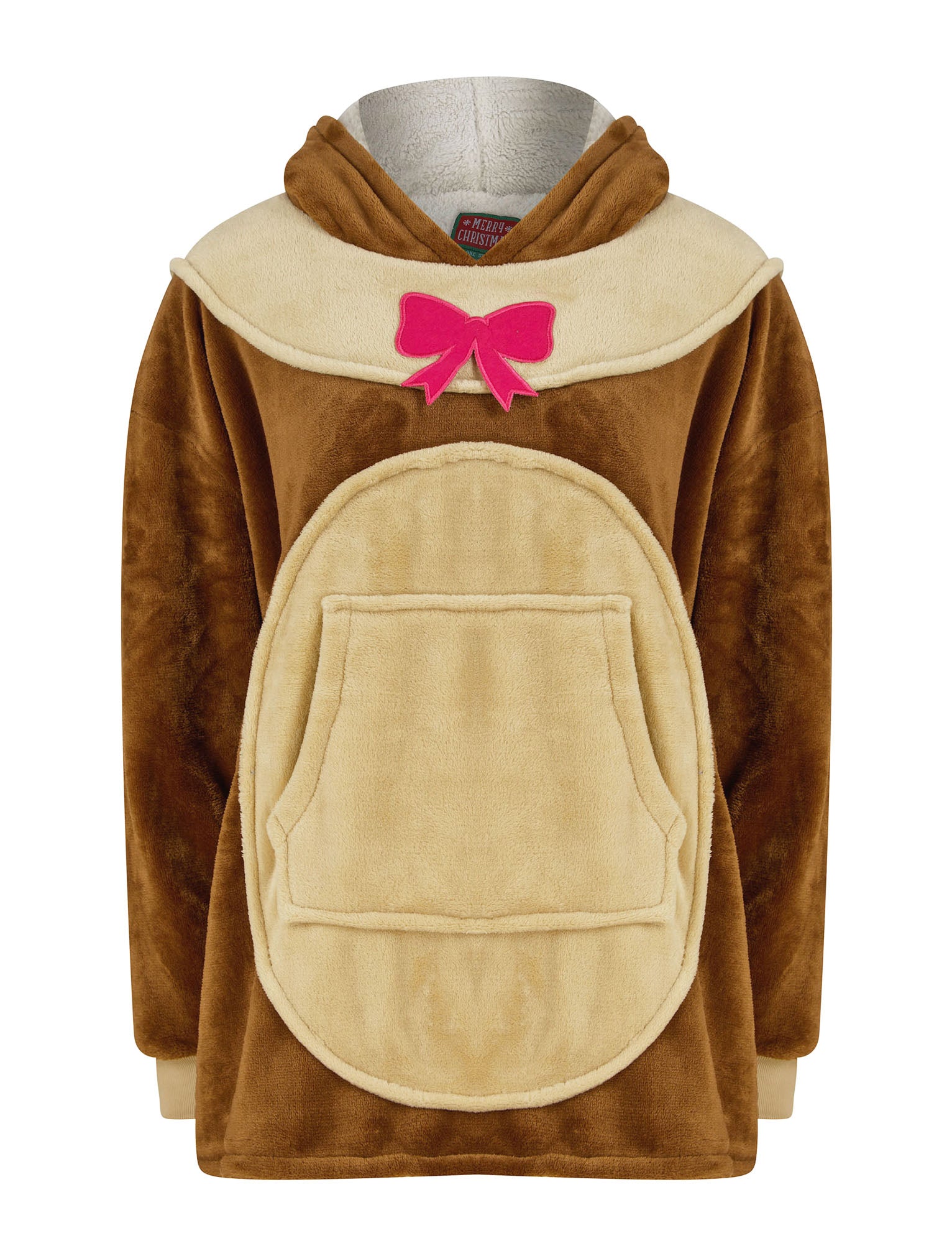 Kids Reindeer Novelty Soft Fleece Borg Lined Oversized Hooded Blanket –  Tokyo Laundry