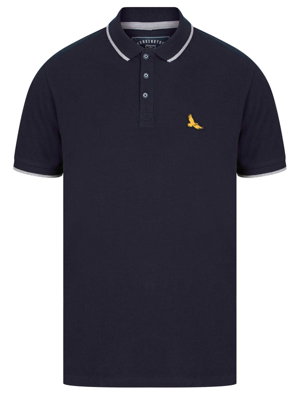 Ponsford Cotton Pique Polo Shirt In Sky Captain Navy - Kensington Eastside