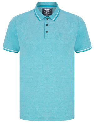 Primus Cotton Birdseye Pique Polo Shirt In Capri Blue Breeze - Kensington Eastside