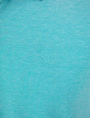 Primus Cotton Birdseye Pique Polo Shirt In Capri Blue Breeze - Kensington Eastside