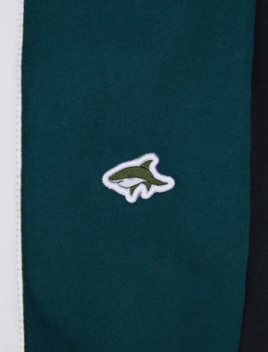 Edgar Cut & Sew Cotton Jersey T-Shirt in Sky Captain Navy - Le Shark