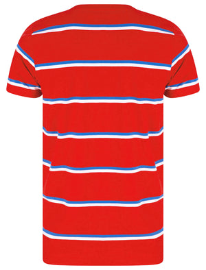 Joseph Striped Cotton Jersey T-Shirt in Barados Cherry - Le Shark