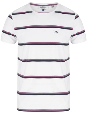 Joseph Striped Cotton Jersey T-Shirt in Optic White - Le Shark