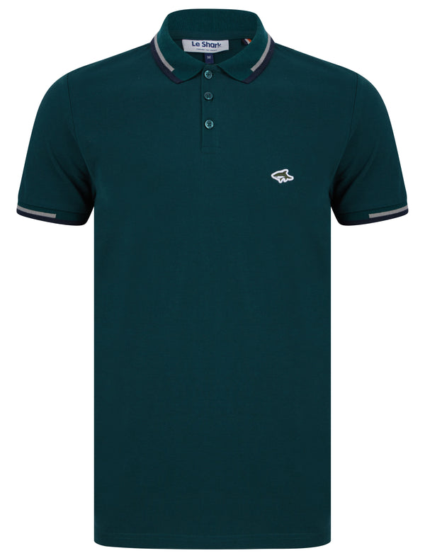 Louis Cotton Pique Polo Shirt in Dune Bug - Le Shark