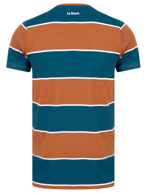 Nolan Striped Cotton Jersey T-Shirt in Bisque - Le Shark