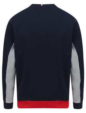 Overhill Colour Block Sweatshirt in Scarlet Sage - Le Shark