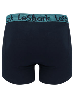 Parry (2 Pack) Boxer Shorts Set in Blue Atoll / Sky Captain Navy - Le Shark