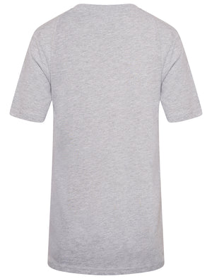 Cali On My Mind Motif Cotton T-Shirt in Light Grey Marl - South Shore