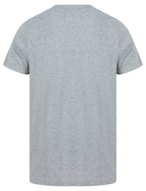 Custom Quality Motif Cotton Jersey T-Shirt in Mid Grey Marl - South Shore