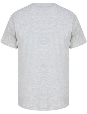 Dream State Motif Cotton Jersey T-Shirt in Light Grey Marl - South Shore