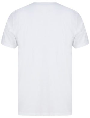 Dream State Motif Cotton Jersey T-Shirt in Optic White - South Shore
