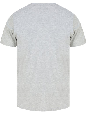 High Octane Motif Cotton Jersey T-Shirt in Light Grey Marl - South Shore