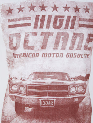 High Octane Motif Cotton Jersey T-Shirt in Optic White - South Shore
