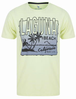 Laguna Motif Cotton Jersey T-Shirt in Reed Green - South Shore