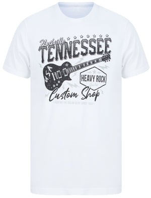 Tennessee Custom Shop Motif Cotton Jersey T-Shirt in Bright White - South Shore