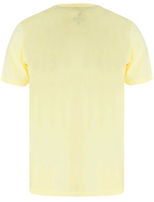 True Legends Motif Cotton Jersey T-Shirt in Pastel Yellow - South Shore