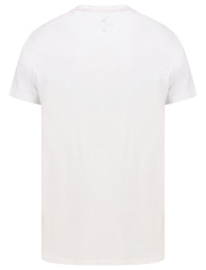 Custom Van Motif Cotton Jersey T-Shirt in Optic White - South Shore