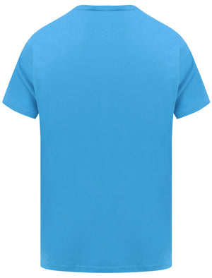Guitar Custom Motif Cotton Jersey T-Shirt in Swedish Blue - South Shore