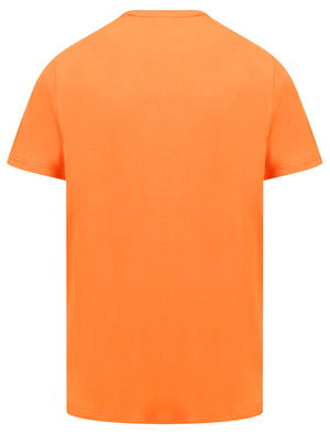 Santa Monica Motif Cotton Jersey T-Shirt in Dusty Orange - South Shore